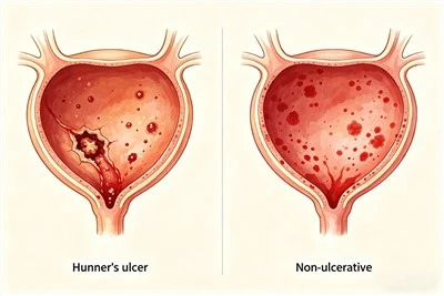 ইন্টারস্টিশিয়াল সিস্টাইটিসের প্রকার